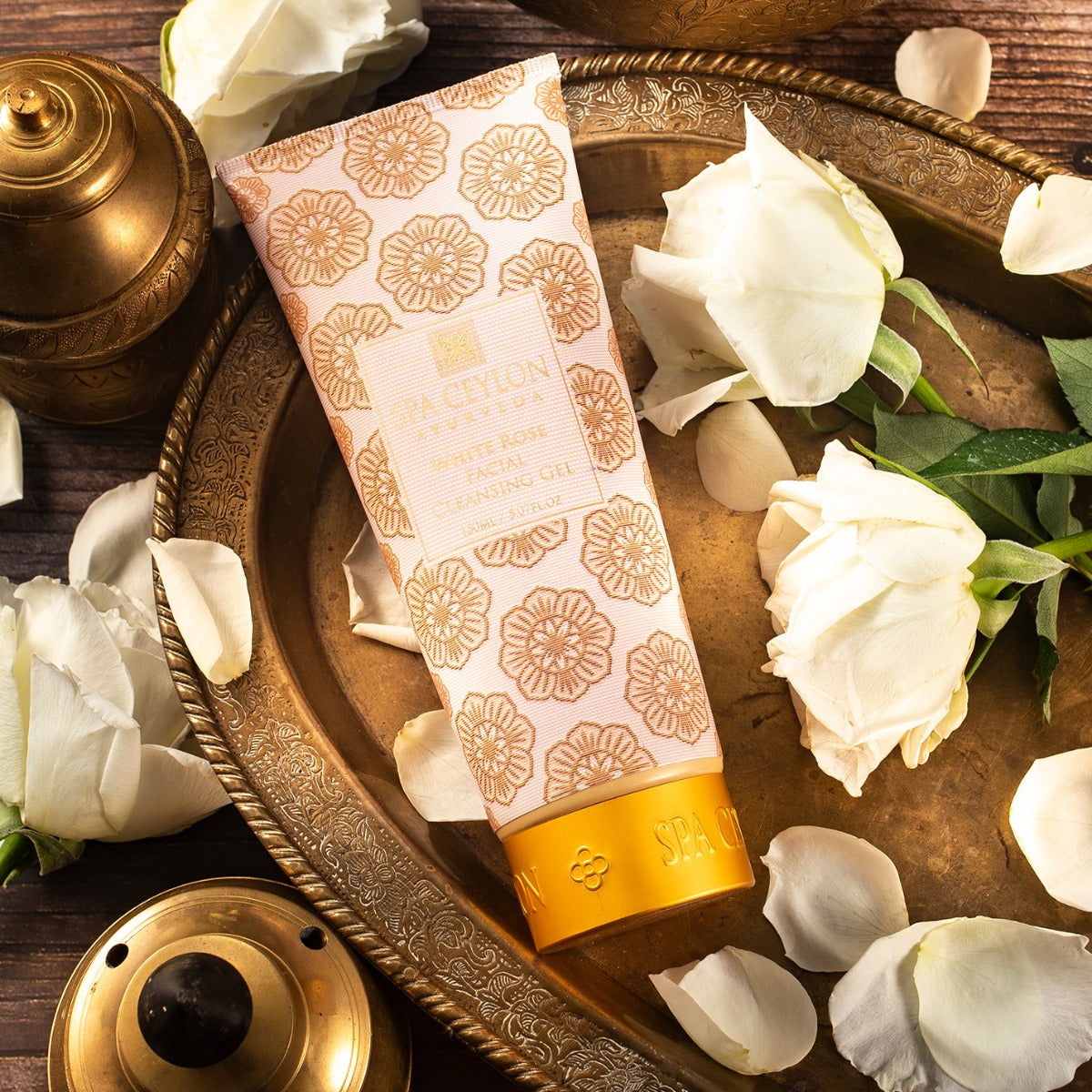 White Rose - Facial Cleansing Gel 150ml - Spa Ceylon Sri Lanka