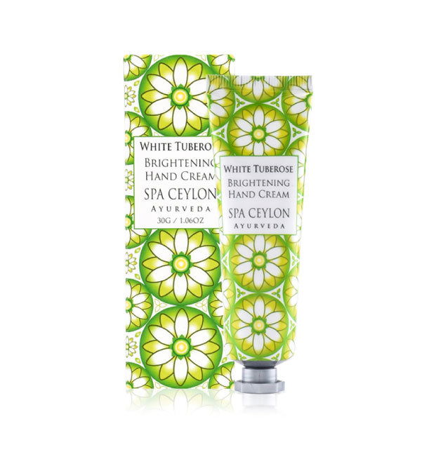 White Tuberose - Brightening Hand Cream 30g - Spa Ceylon Sri Lanka