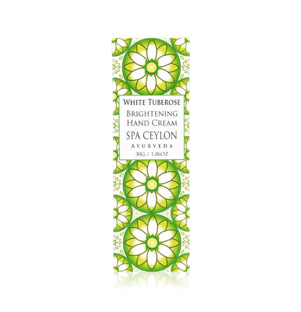 White Tuberose - Brightening Hand Cream 30g - Spa Ceylon Sri Lanka