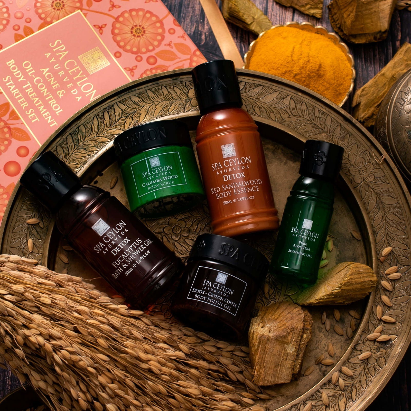 Acne & Oil-Control Body Treatment Starter Set - Spa Ceylon Sri Lanka