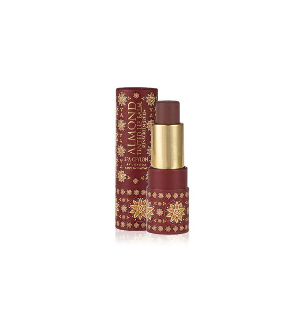 Almond Tinted Lip Balm - Clove SPF15+ - Spa Ceylon Sri Lanka