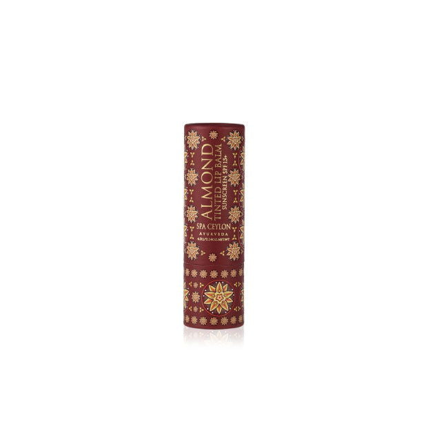 Almond Tinted Lip Balm - Clove SPF15+ - Spa Ceylon Sri Lanka