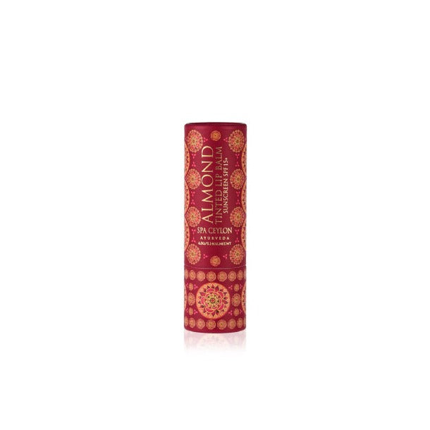 Almond Tinted Lip Balm - Damson SPF 15+ - Spa Ceylon Sri Lanka