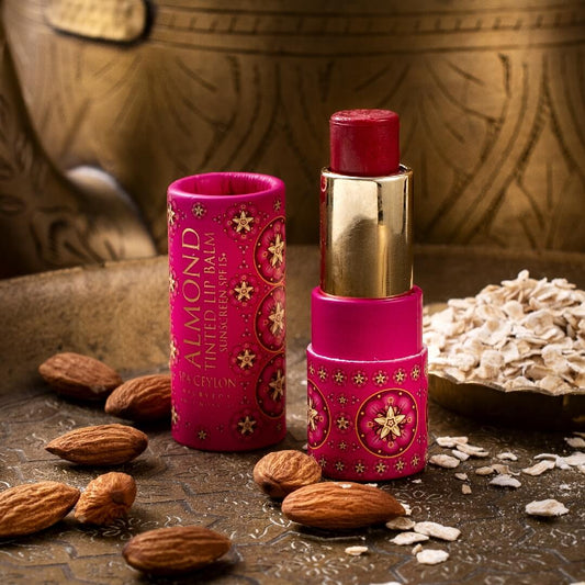 Almond Tinted Lip Balm - Orchid SPF 15+ - Spa Ceylon Sri Lanka