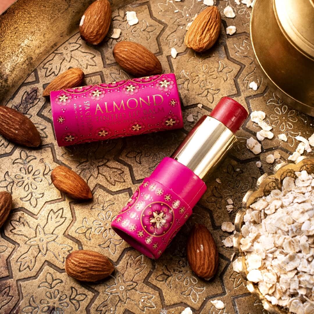 Almond Tinted Lip Balm - Orchid SPF 15+ - Spa Ceylon Sri Lanka