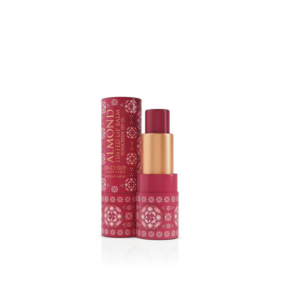 Almond Tinted Lip Balm - Red Sandal