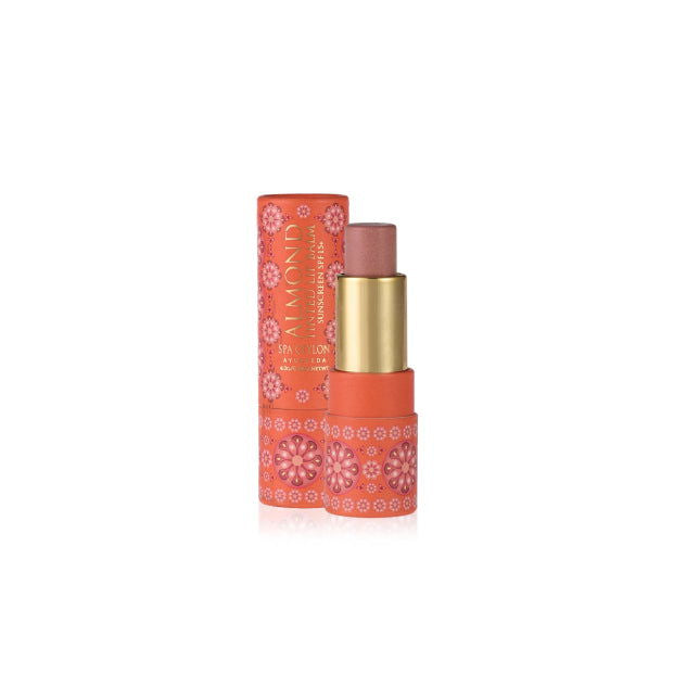 Almond Tinted Lip Balm - Sandalwood SPF 15+ - Spa Ceylon Sri Lanka