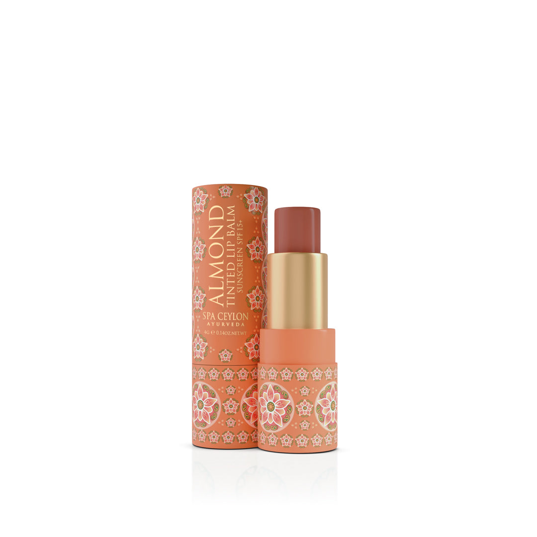 Almond Tinted Lip Balm - Tamarind SPF 15+