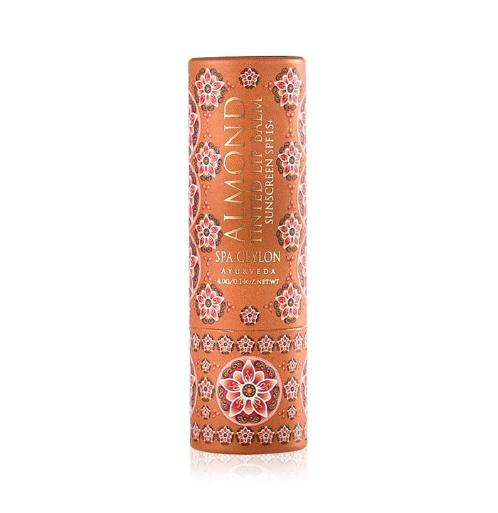 Almond Tinted Lip Balm - Tamarind SPF 15+ - Spa Ceylon Sri Lanka