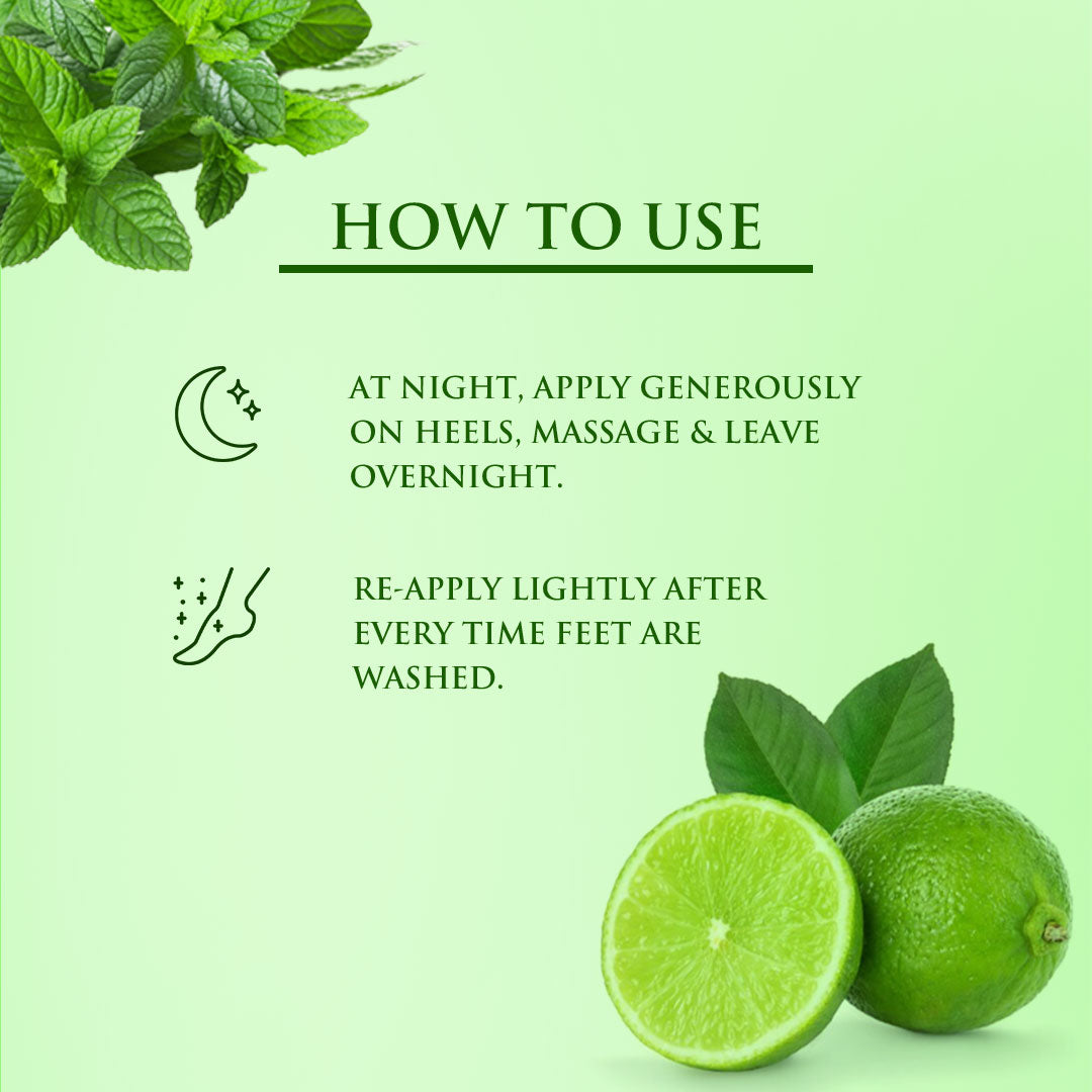 Aloe Vera Lemon Mint - Cracked Heel Relief Balm 25g