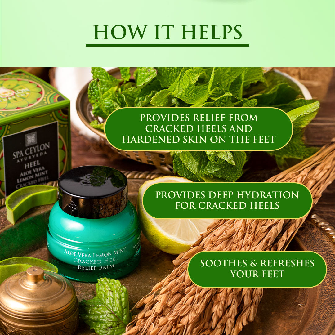 Aloe Vera Lemon Mint - Cracked Heel Relief Balm 25g