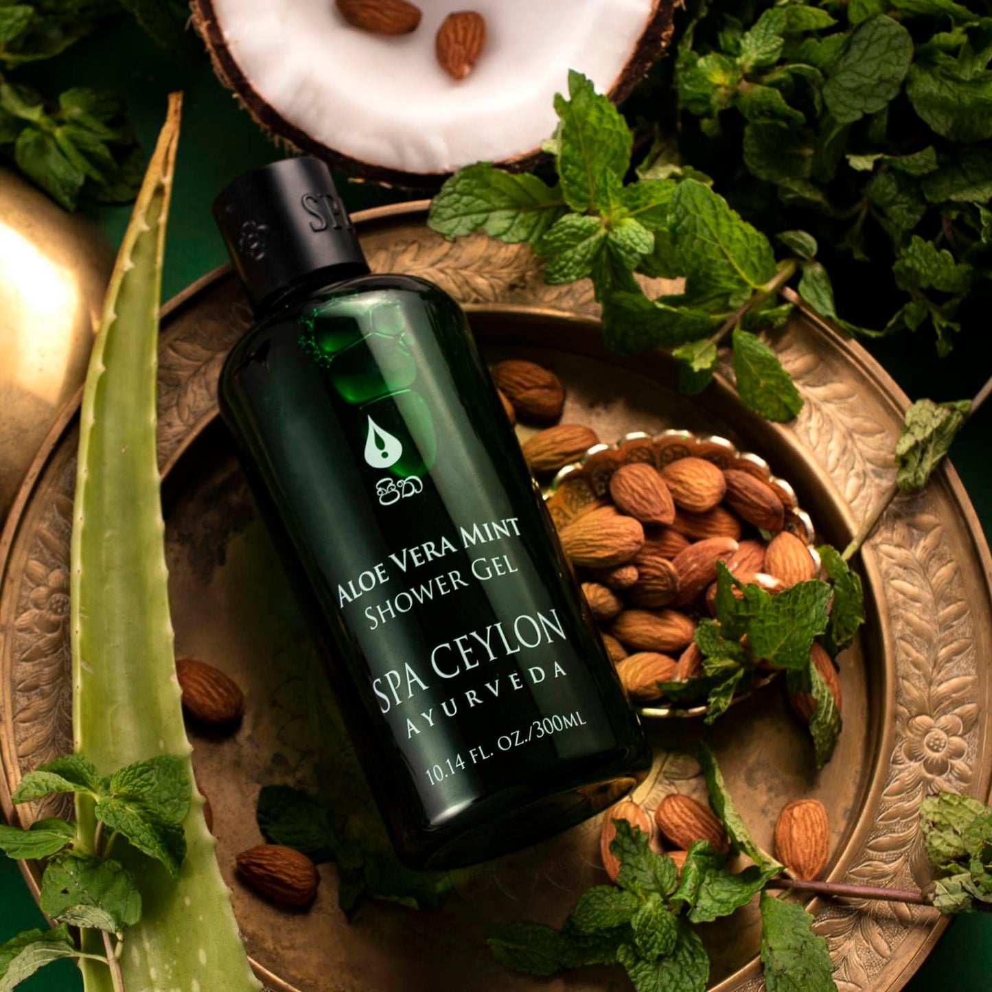 Aloe Vera Mint - Bath & Shower Gel 300Ml - Spa Ceylon Sri Lanka