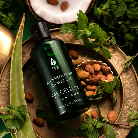 Aloe Vera Mint - Bath & Shower Gel 300Ml - Spa Ceylon Sri Lanka