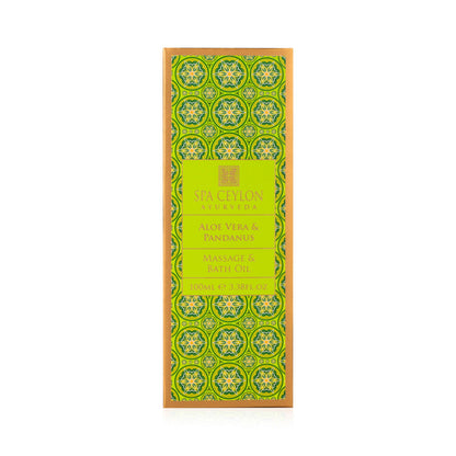 Aloe Vera & Pandanus - Massage & Bath Oil 100ml - Spa Ceylon Sri Lanka