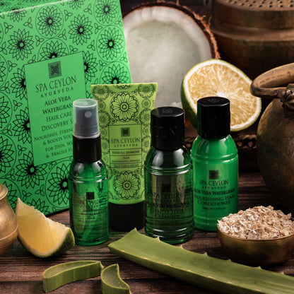 Aloe Vera Watergrass - Hair Care Discovery Set - Spa Ceylon Sri Lanka