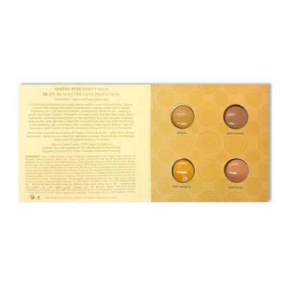 BB Cream Sampler - Medium (Sandal, Deep Sandal, Deep Saffron & Deep Rose)