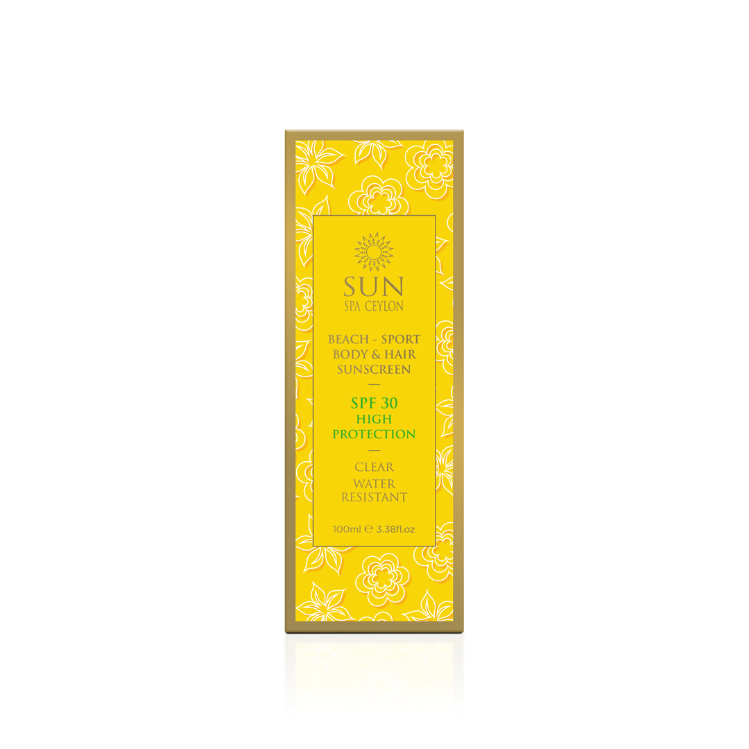 Body & Hair Sunscreen - Sun - Beach / Sport - Clear - Water Resistant - SPF 30 - 100ml