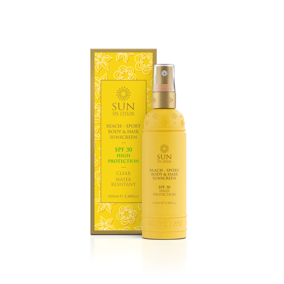Body & Hair Sunscreen - Sun - Beach / Sport - Clear - Water Resistant - SPF 30 - 100ml