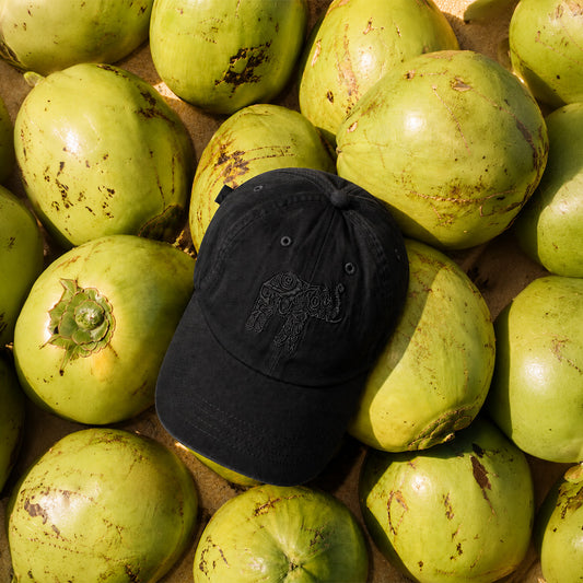 Ceylon Elephant Unisex Cap - Black