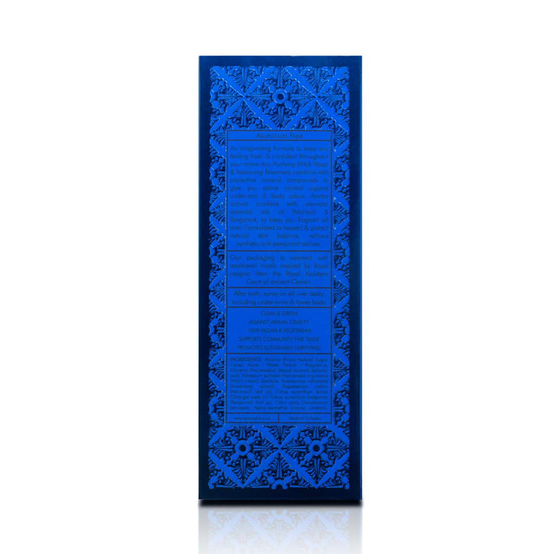 Blue - Deo Active Perfumed Body Spray - 100ml - Spa Ceylon Sri Lanka