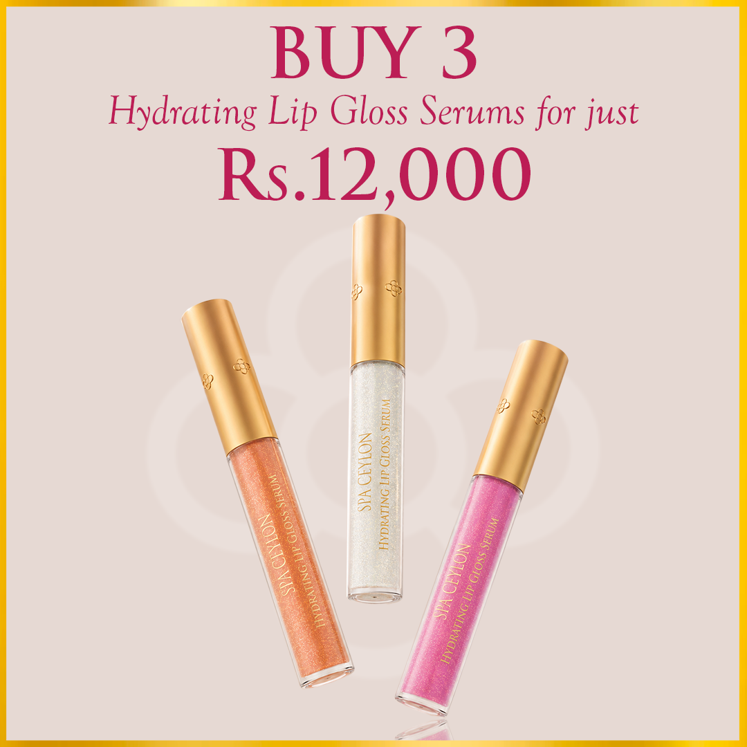Any 3 Hydrating Lip Gloss Serums – LKR 12,000