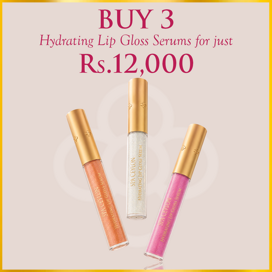 Any 3 Hydrating Lip Gloss Serums – LKR 12,000