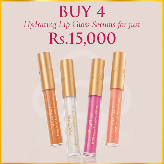 Any 4 Hydrating Lip Gloss Serums – LKR 15,000