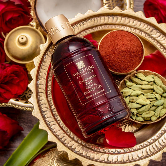 Cardamom Rose - Bath & Shower Gel 250ml - Spa Ceylon Sri Lanka