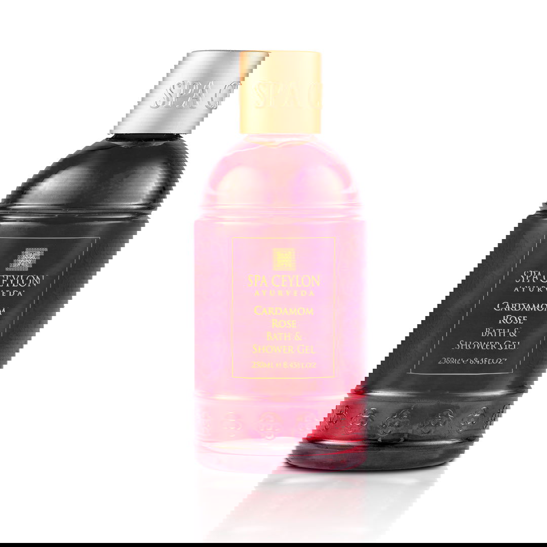 Cardamom Rose - Bath & Shower Gel 250ml - Spa Ceylon Sri Lanka