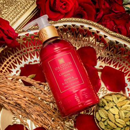 Cardamom Rose - Hand & Body Lotion 250ml - Spa Ceylon Sri Lanka
