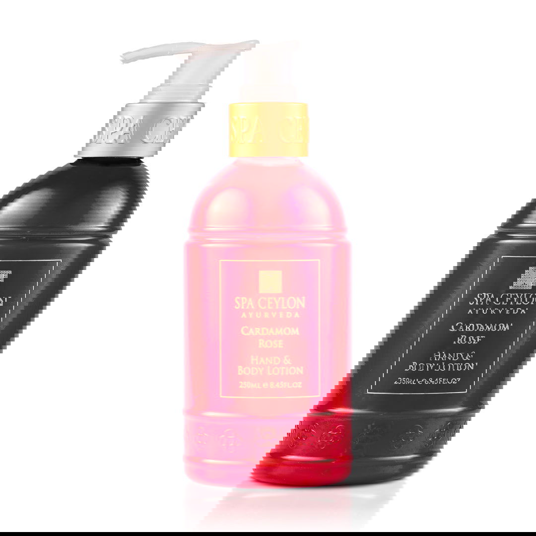 Cardamom Rose - Hand & Body Lotion 250ml - Spa Ceylon Sri Lanka