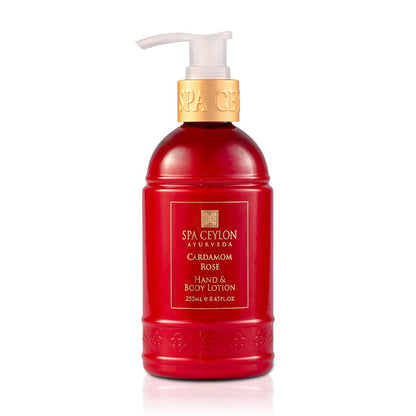 Cardamom Rose - Hand & Body Lotion 250ml - Spa Ceylon Sri Lanka