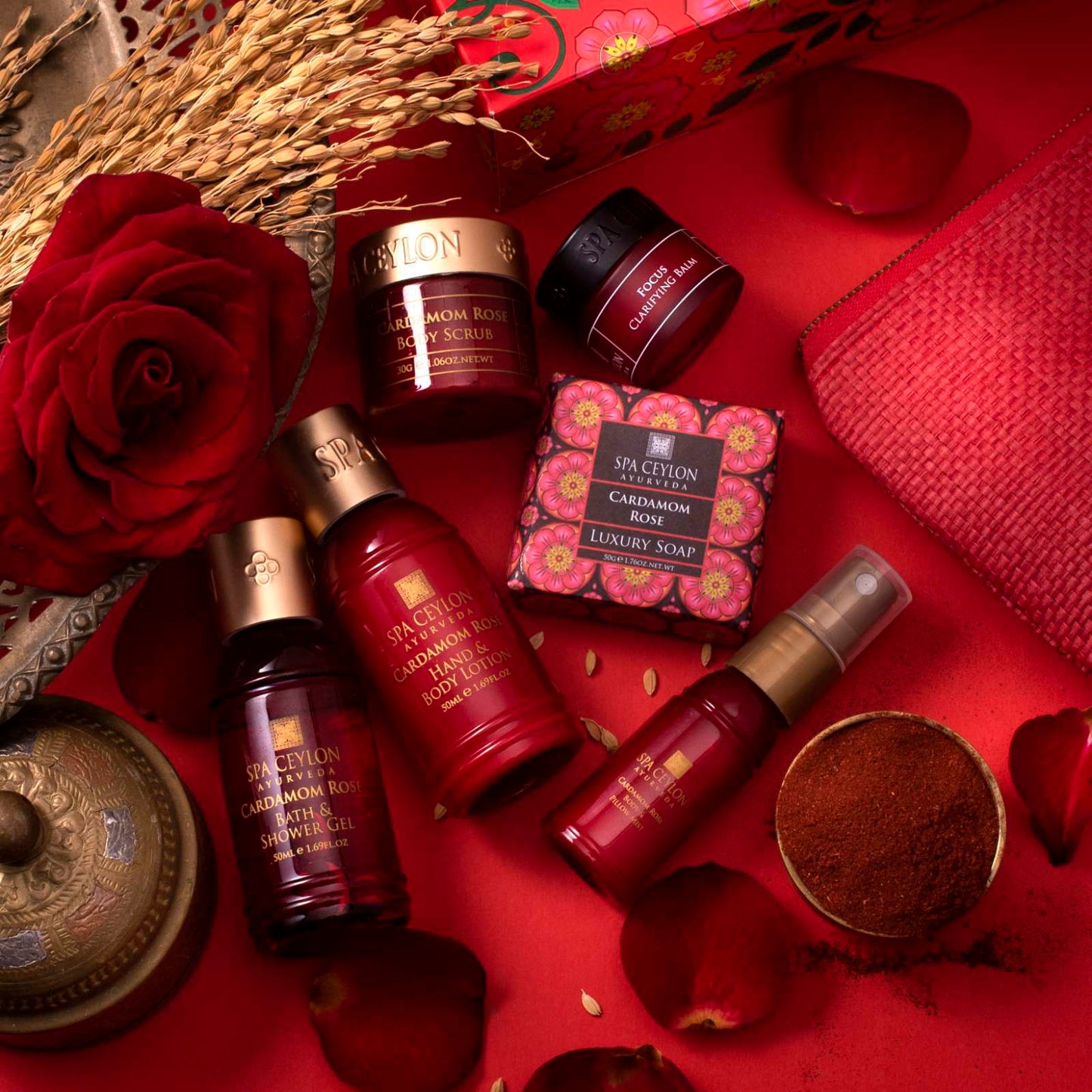 Cardamom Rose - Home Spa Set - Spa Ceylon Sri Lanka