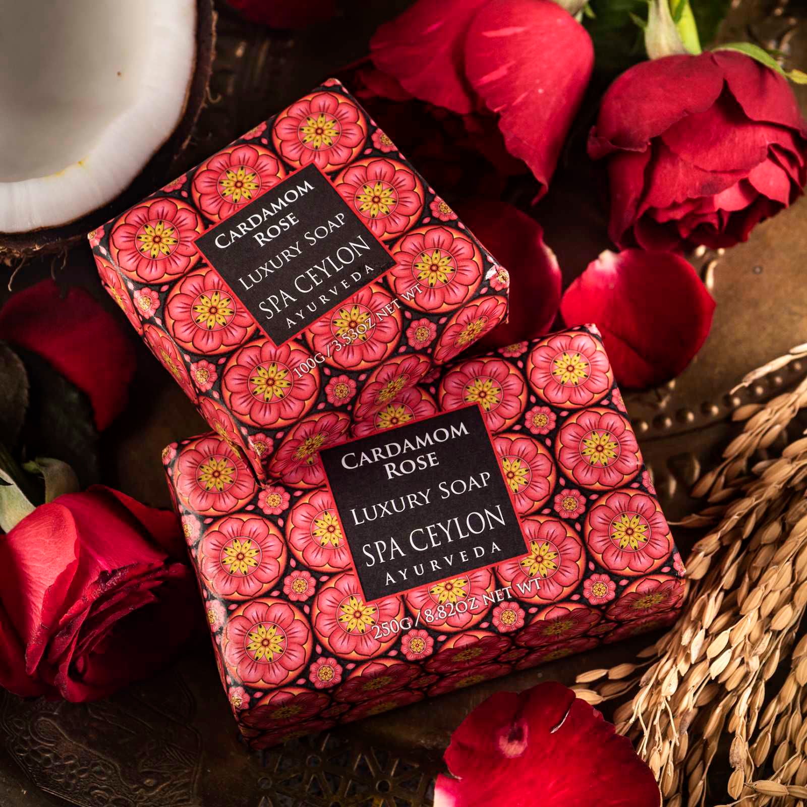 Cardamom Rose - Luxury Soap 250G - Spa Ceylon Sri Lanka