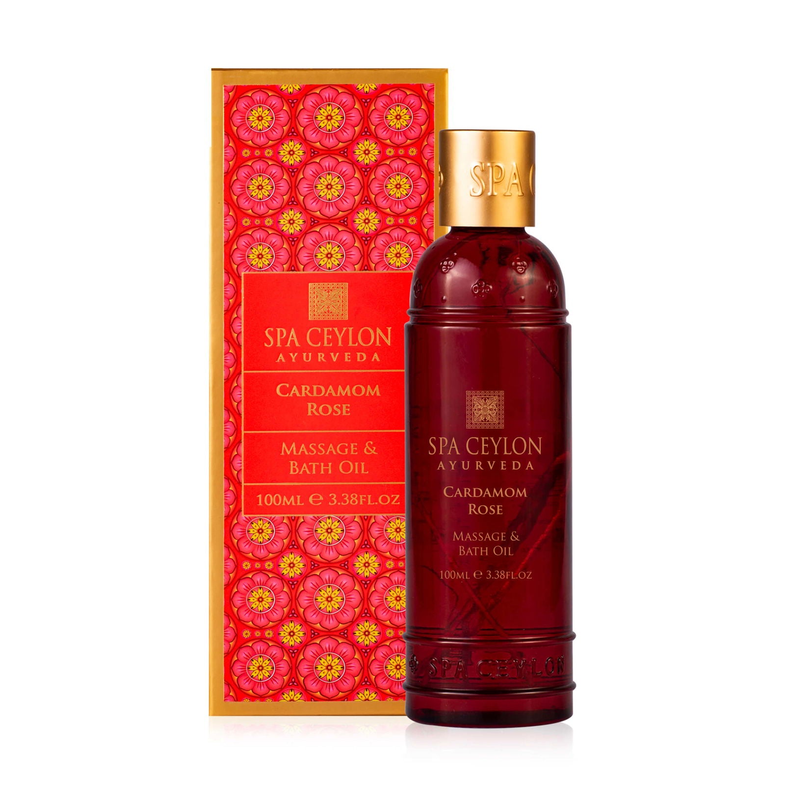 Cardamom Rose - Massage & Bath Oil 100ml - Spa Ceylon Sri Lanka