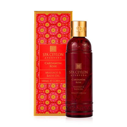 Cardamom Rose - Massage & Bath Oil 100ml - Spa Ceylon Sri Lanka