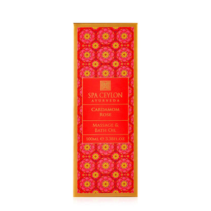 Cardamom Rose - Massage & Bath Oil 100ml - Spa Ceylon Sri Lanka
