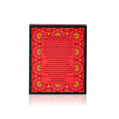 Cardamom Rose - Natural Candle - 200g - Spa Ceylon Sri Lanka