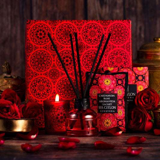 Cardamom Rose - Small Home Floral Aroma Collections - Spa Ceylon Sri Lanka