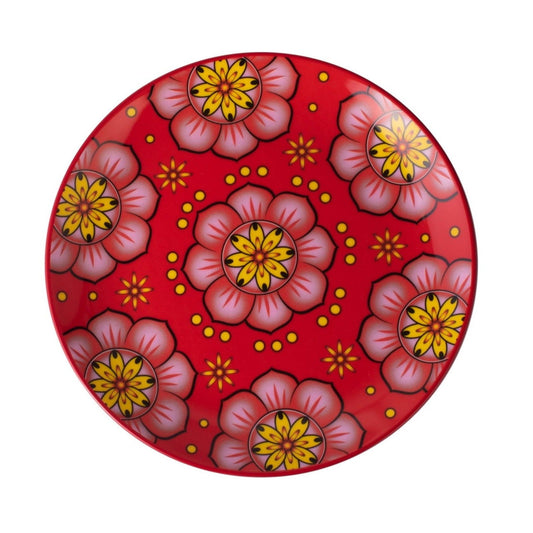 Cardamom Rose Fine Porcelain Dinner Plate 10.5" - Spa Ceylon Sri Lanka