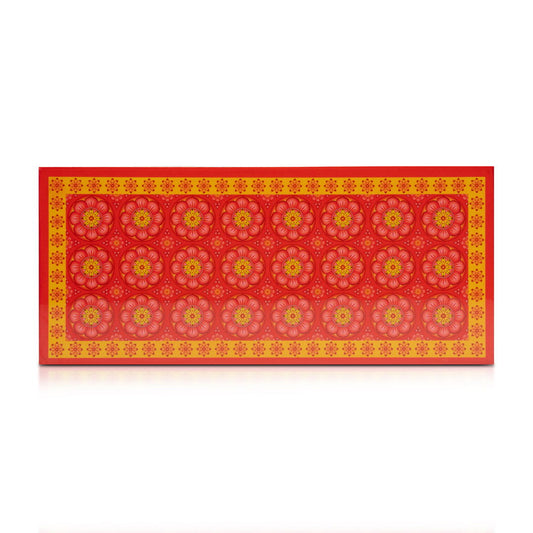 Cardamom Rose Lacquerware Rectangle Box With Lid 23cmL x10cmW x6cmH - Spa Ceylon Sri Lanka