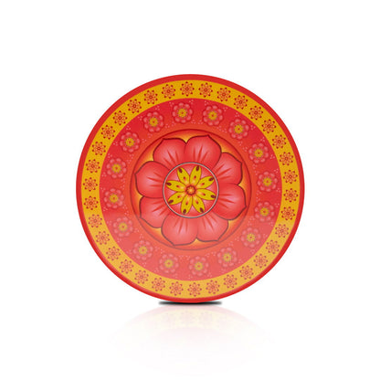 Cardamom Rose Lacquerware Round Box With Lid 15cmD x 12cmH - Spa Ceylon Sri Lanka