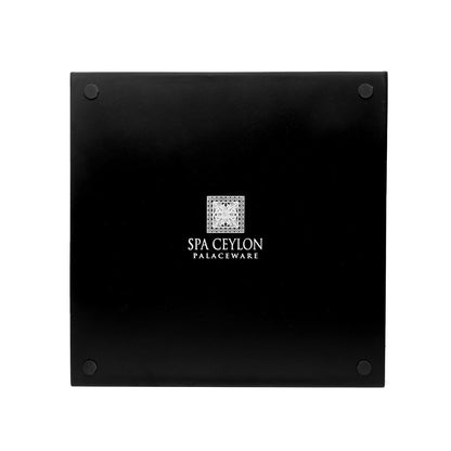 Cardamom Rose Lacquerware Square Tray B 45cmL x 45cmW x 5.5cmH - Spa Ceylon Sri Lanka