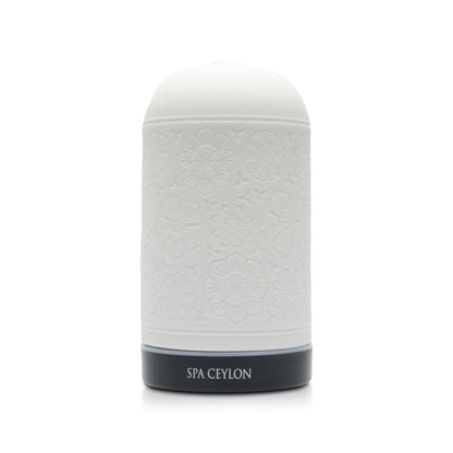 Ceramic Wellness Pod (Floral Garden) with  Black Base 100ml - Spa Ceylon Sri Lanka