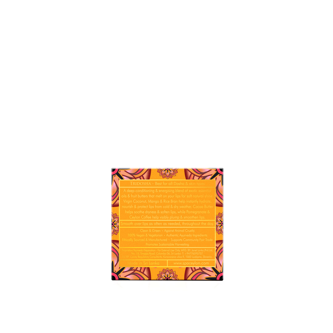 Ceylon Coffee & Cocoa - Fruit Butter Enriched - Lip Balm - 10g