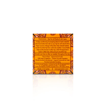 Ceylon Coffee & Cocoa - Fruit Butter Enriched - Lip Balm - 10g