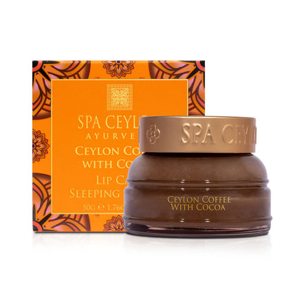 Ceylon Coffee with Cocoa - Lip Care Sleeping Masque - 50g - Spa Ceylon Sri Lanka