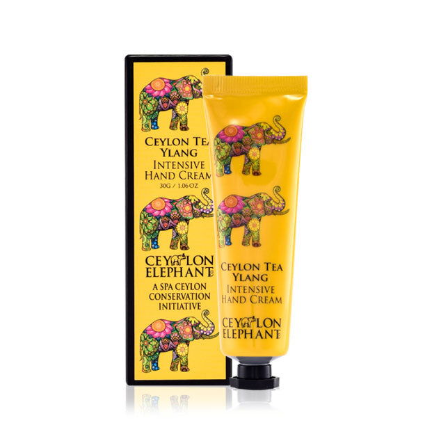 Ceylon Elephant - Ceylon Tea Ylang - Intensive Hand Cream 30g - Spa Ceylon Sri Lanka