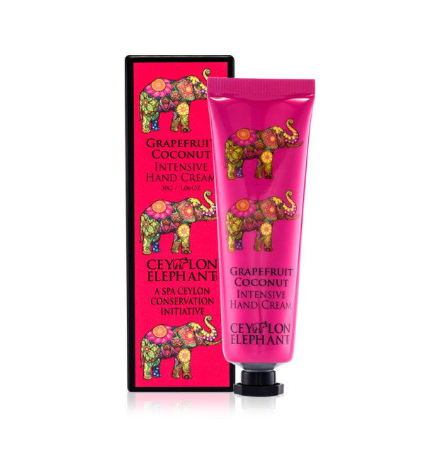 Ceylon Elephant - Grapefruit Coconut - Intensive Hand Cream 30g - Spa Ceylon Sri Lanka