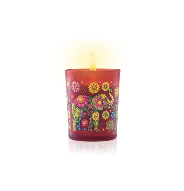 Ceylon Elephant Spiced Sandalwood - Aromaveda Natural Candle 50g - Spa Ceylon Sri Lanka